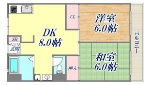 大三マンションの物件間取画像